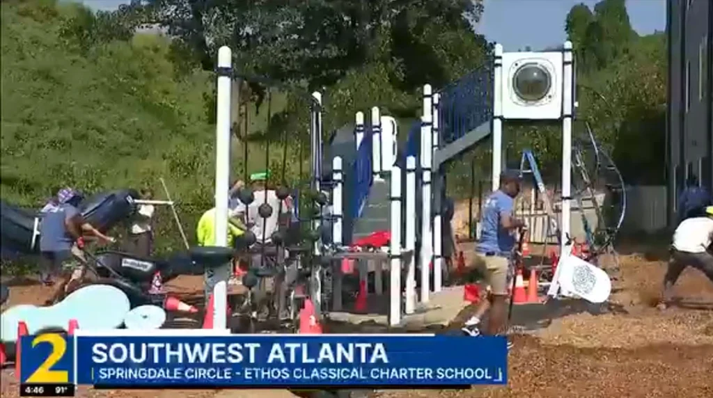 New-playground-unveiled-at-Atlanta-charter-school,-part-of-effort-to-address-playspace-inequity