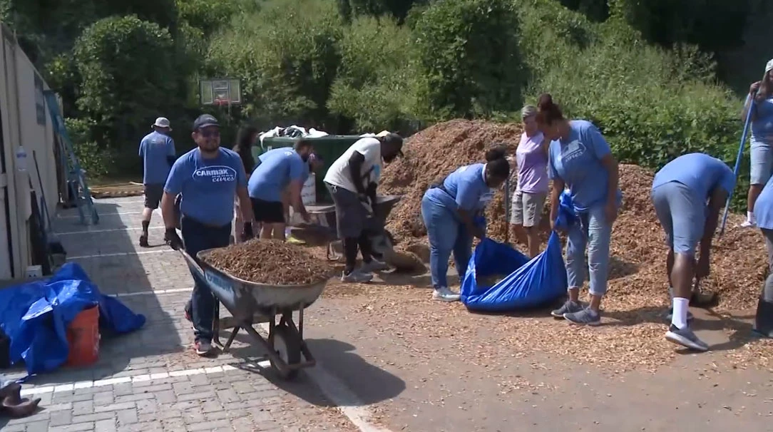 Volunteers-create-new-playground-for-school